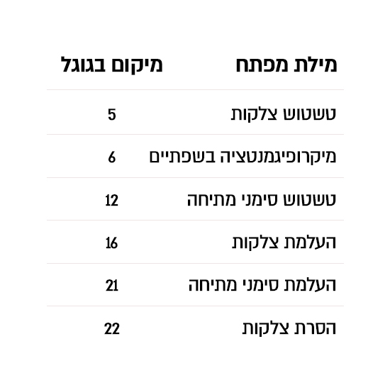 תוצאות SEO 12